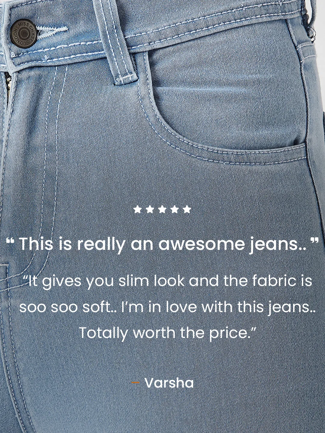 24/7 comfort Light Blue Skinny High-Rise Clean Look Cropped Denim Jeans