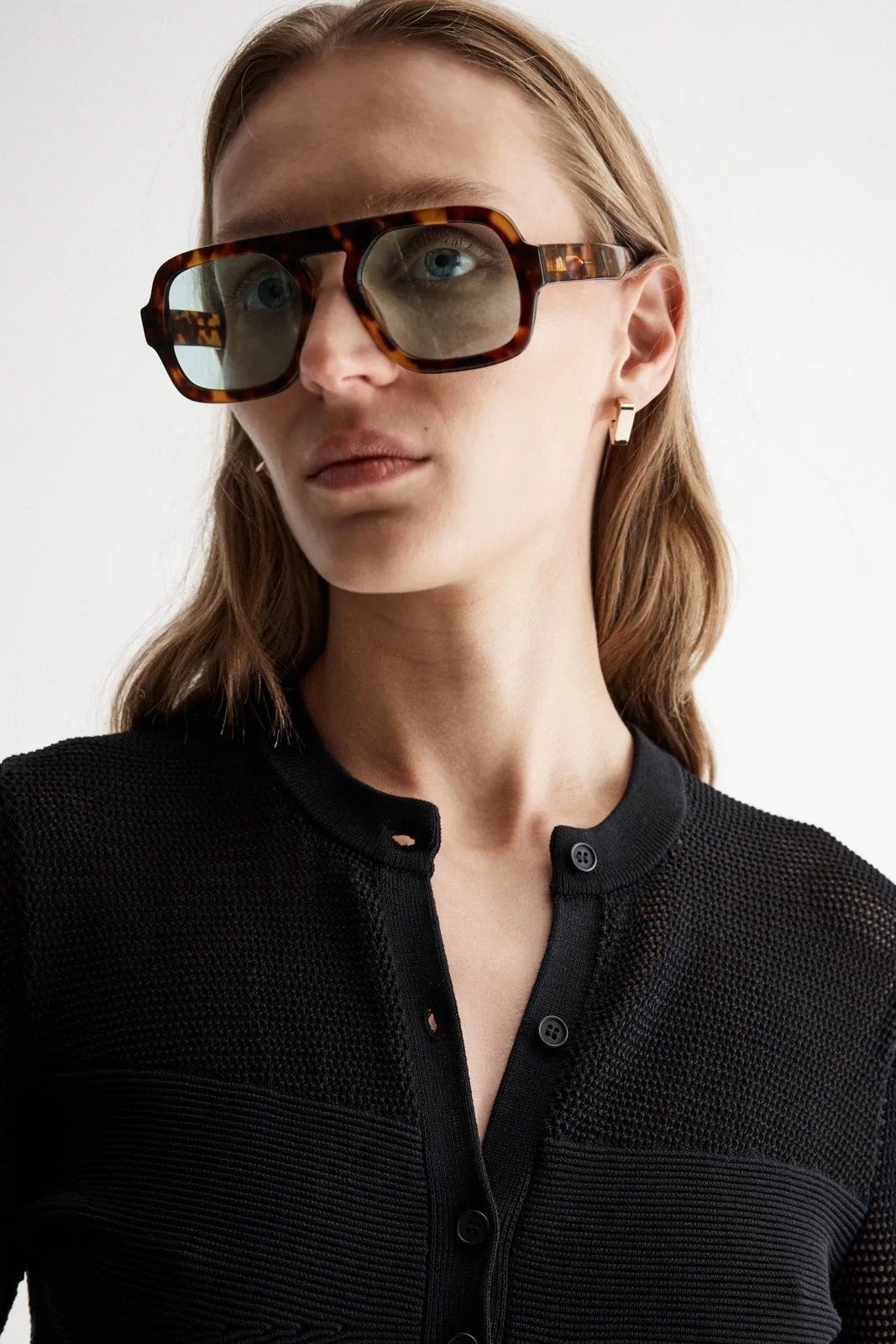 Aspen Crochet Knit Black