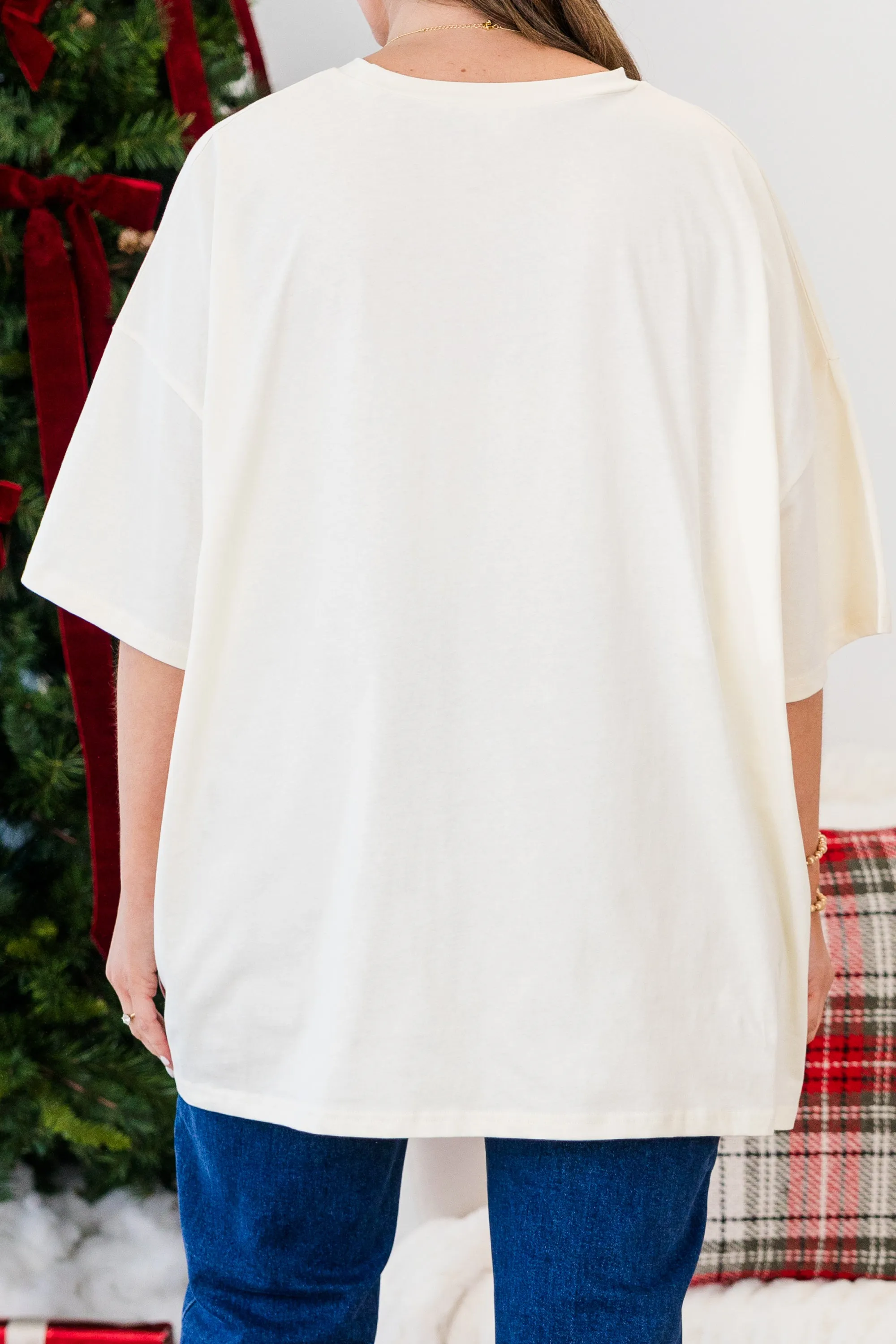 Be Bubbly Boyfriend Tee, Ivory