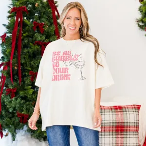Be Bubbly Boyfriend Tee, Ivory