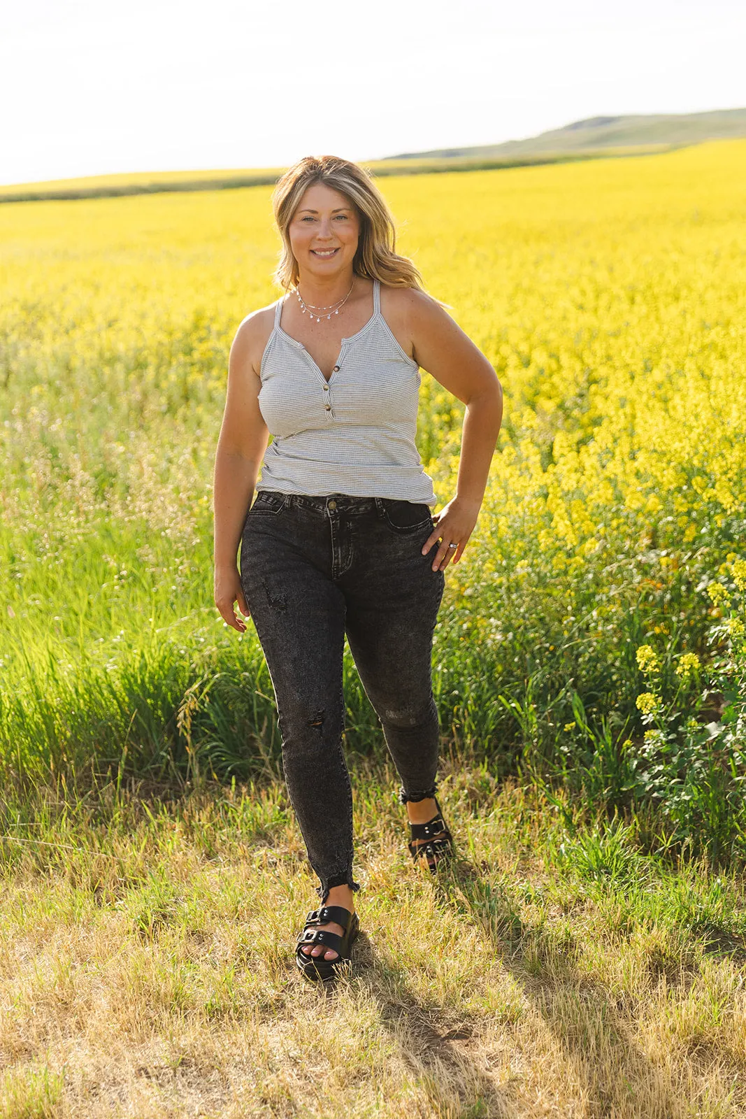 Billie Black Washed Denim Skinny Jean