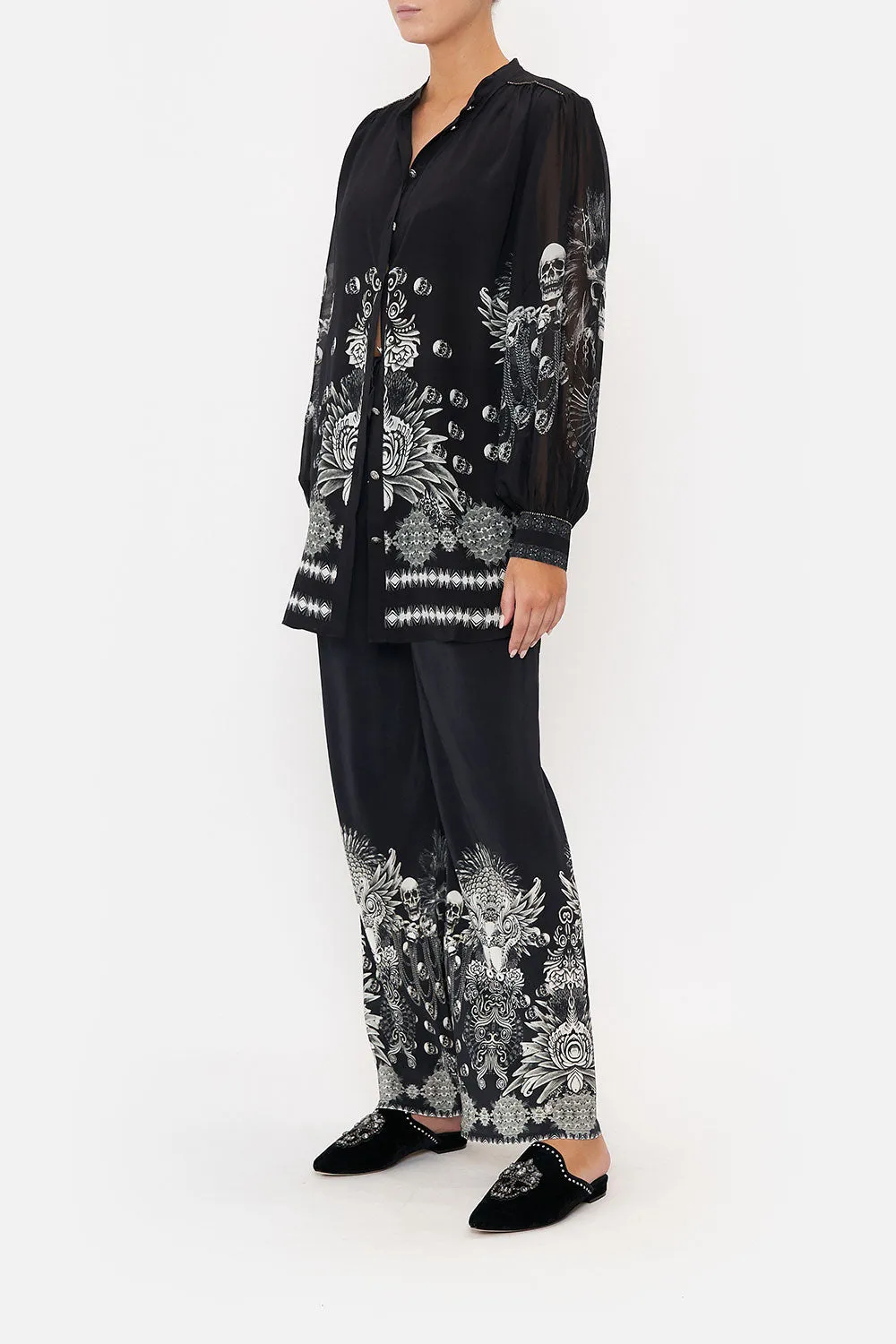 BLOUSON SLEEVE BLOUSE WITH YOKE ORDER OF DISORDER
