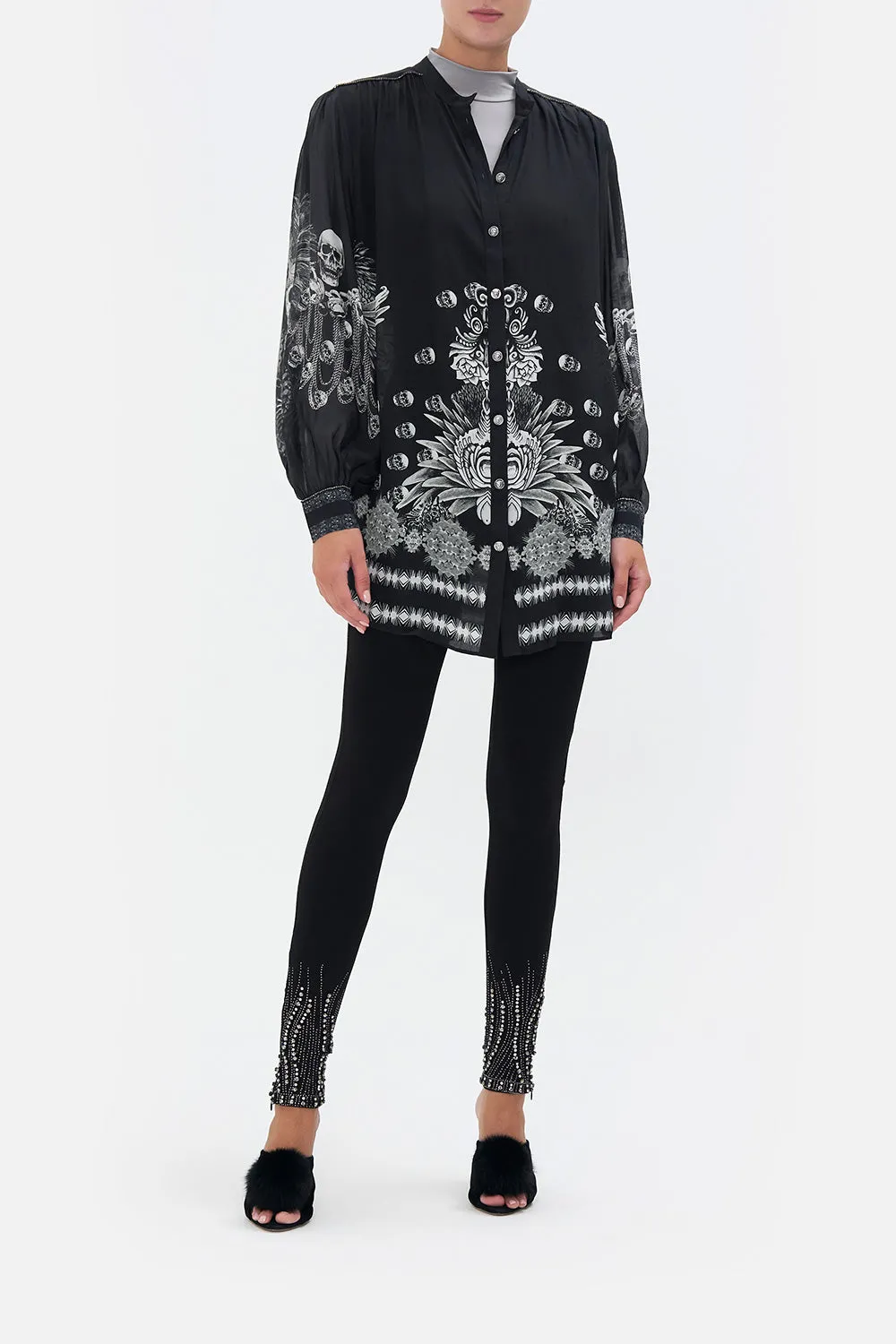 BLOUSON SLEEVE BLOUSE WITH YOKE ORDER OF DISORDER
