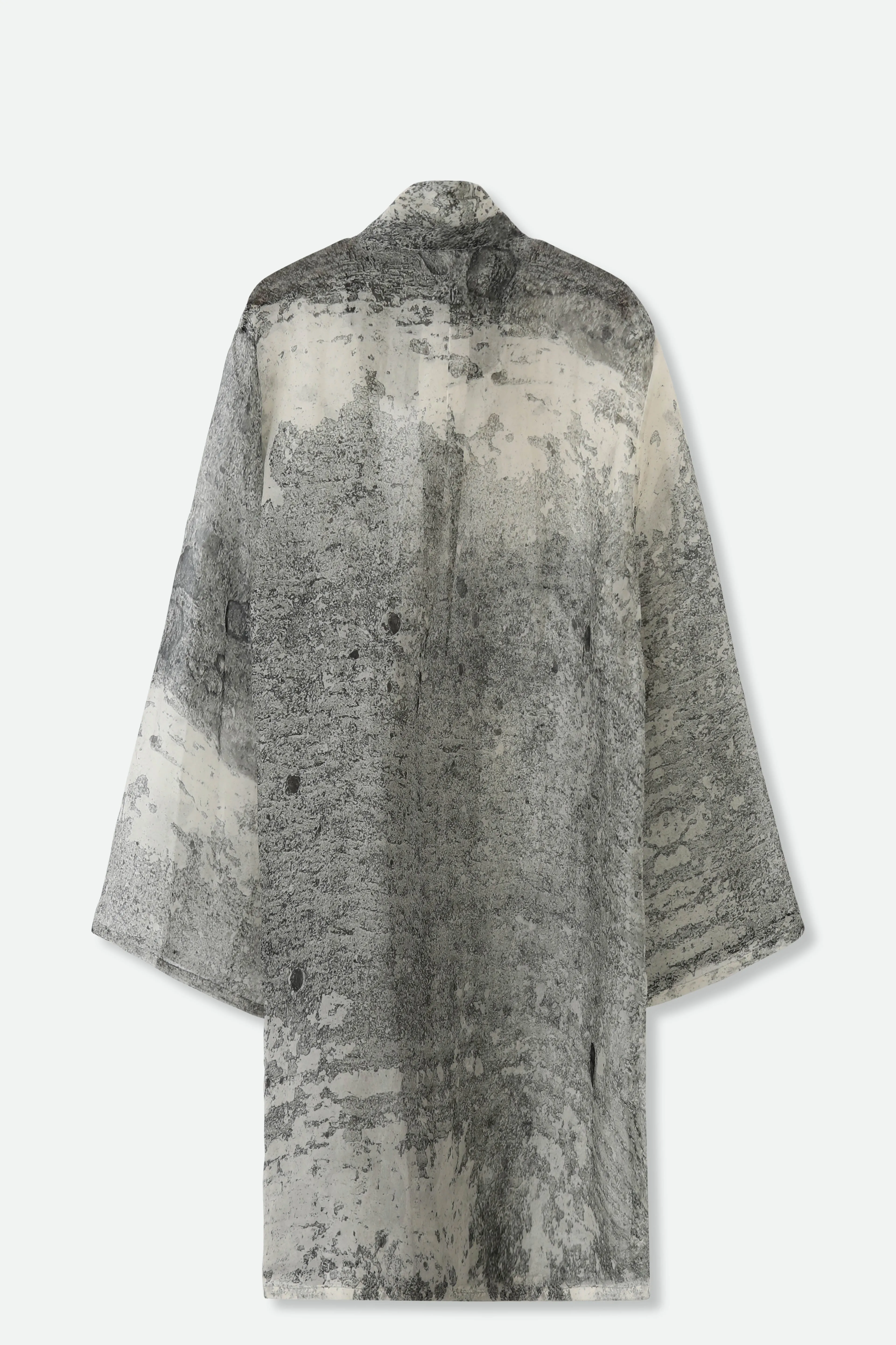 BLYTHE SILK ORGANZA DRESS JACKET IN CEMENT