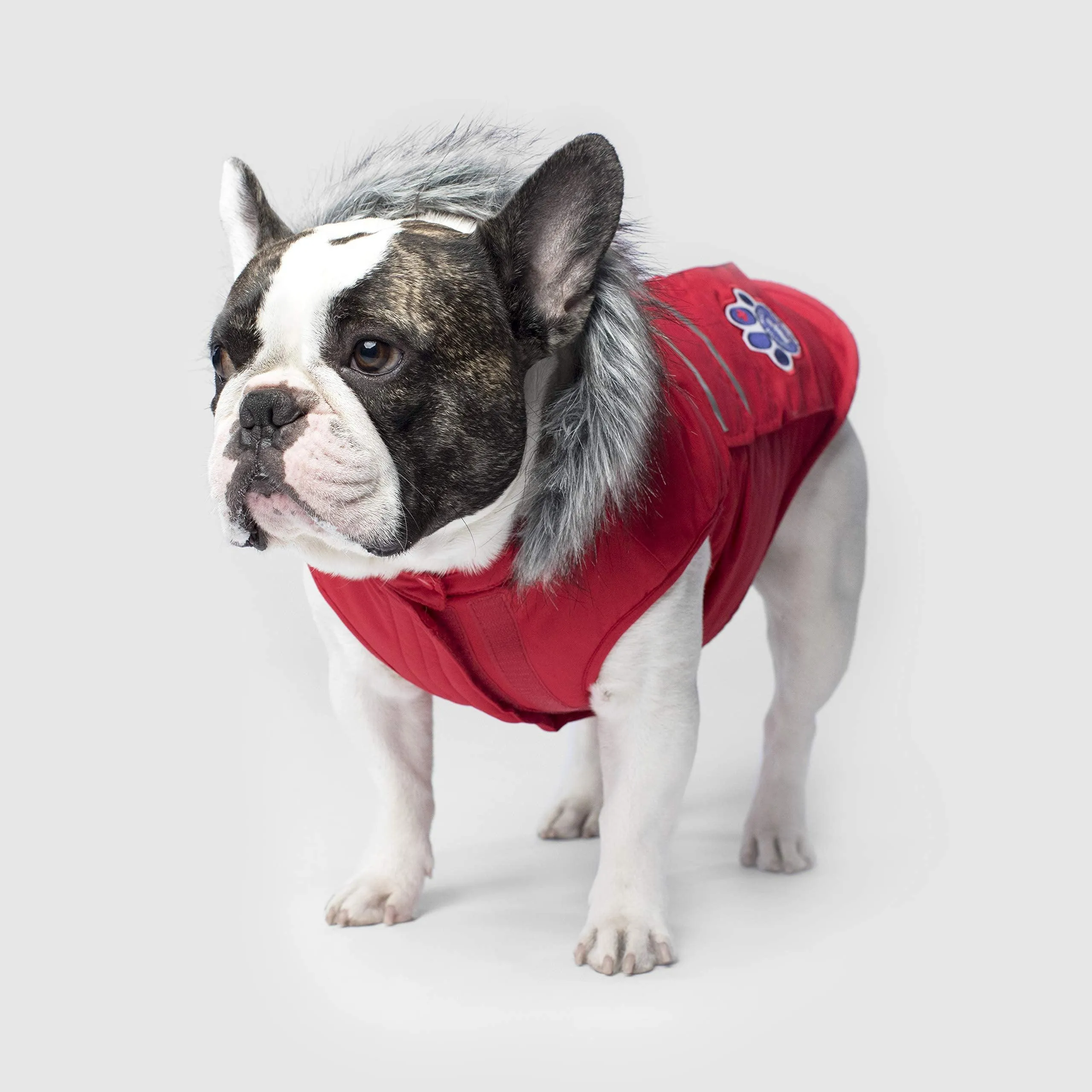 Canada Pooch Everest Explorer Size 22 Red Fleece Lined Insulated Dog Coat