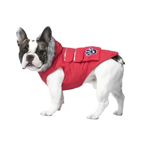 Canada Pooch Everest Explorer Size 22 Red Fleece Lined Insulated Dog Coat