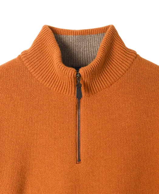 CASHMERE Zipup COLLAR Sweater