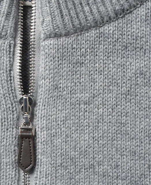 CASHMERE Zipup COLLAR Sweater