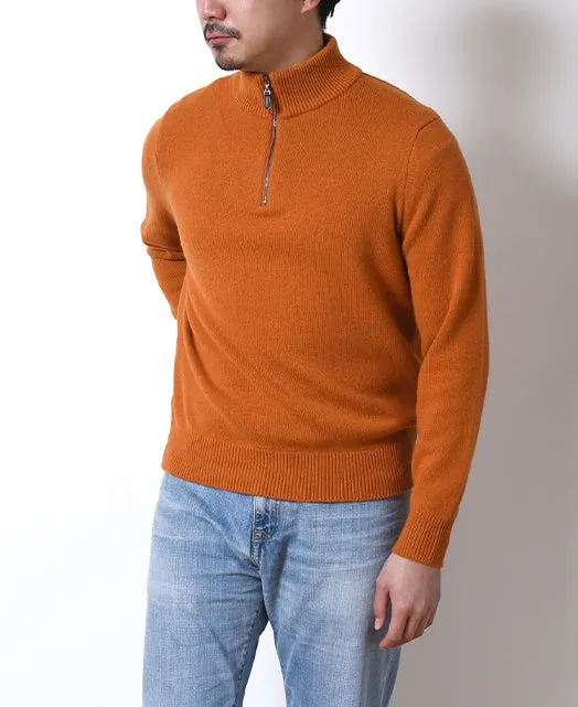 CASHMERE Zipup COLLAR Sweater