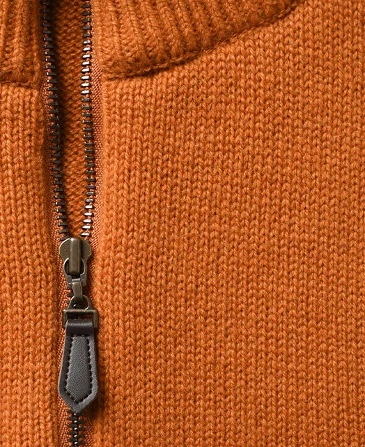 CASHMERE Zipup COLLAR Sweater