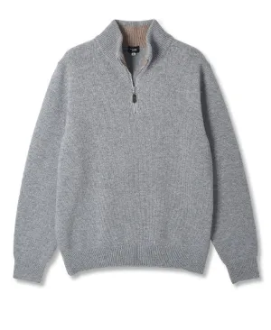 CASHMERE Zipup COLLAR Sweater