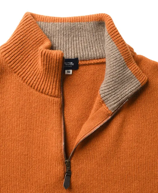 CASHMERE Zipup COLLAR Sweater