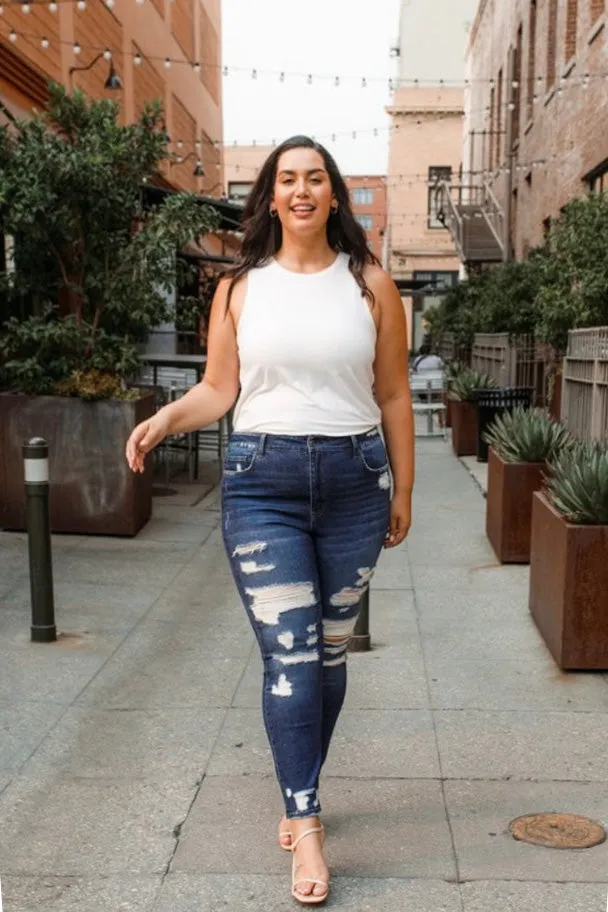 Cleo High Rise Skinny Jeans - PLUS