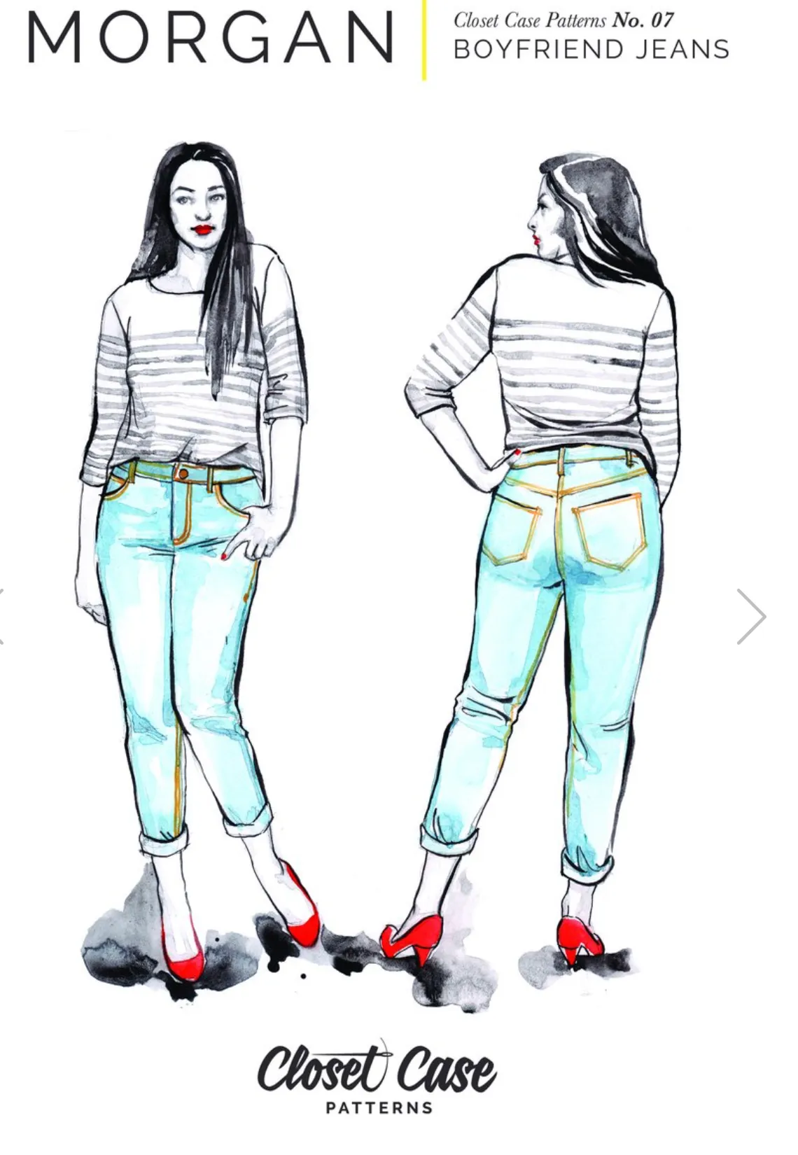 Closet Core Patterns, Morgan Boyfriend Jean Pattern
