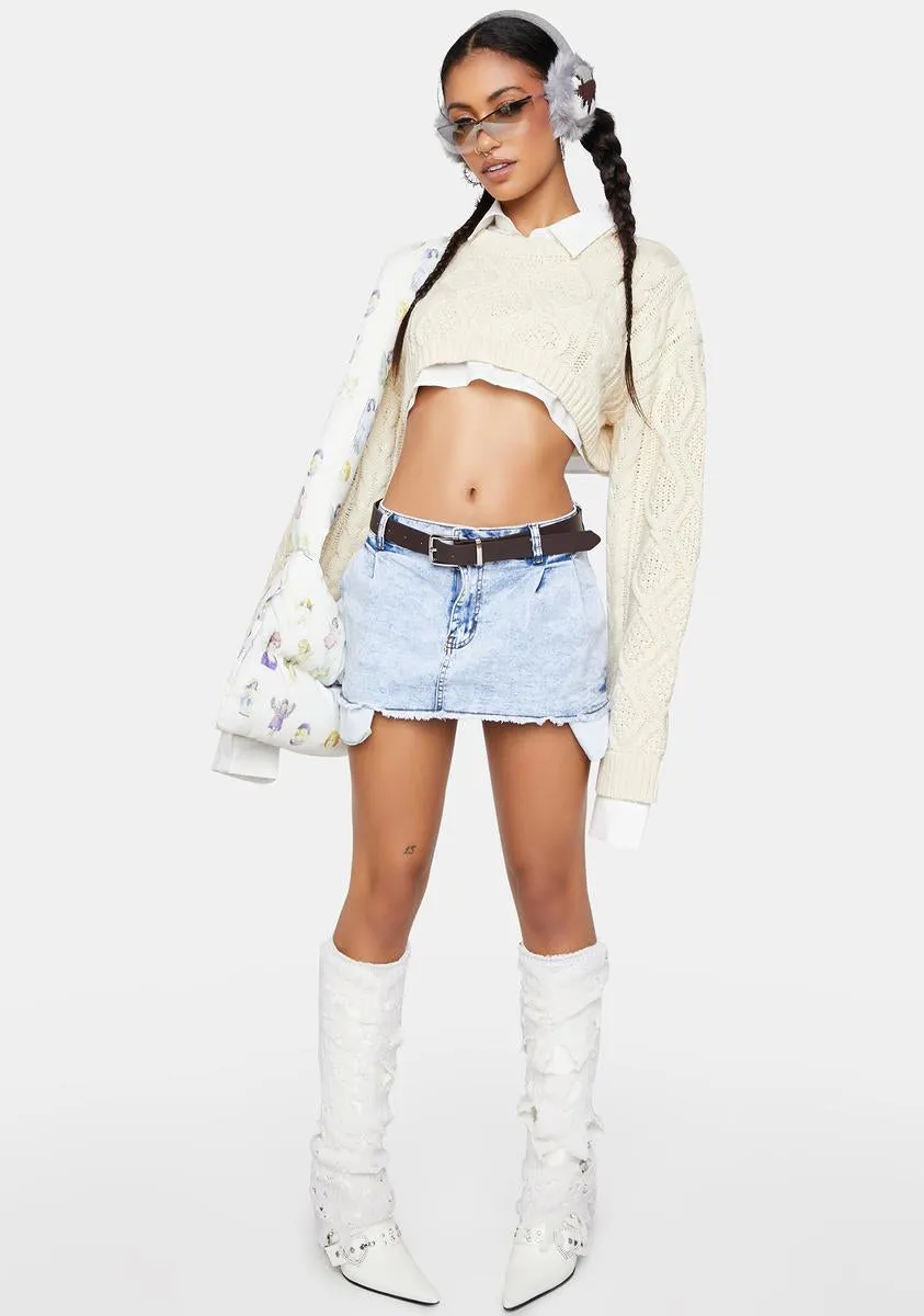 Denim Always Remembered Micro Skirt