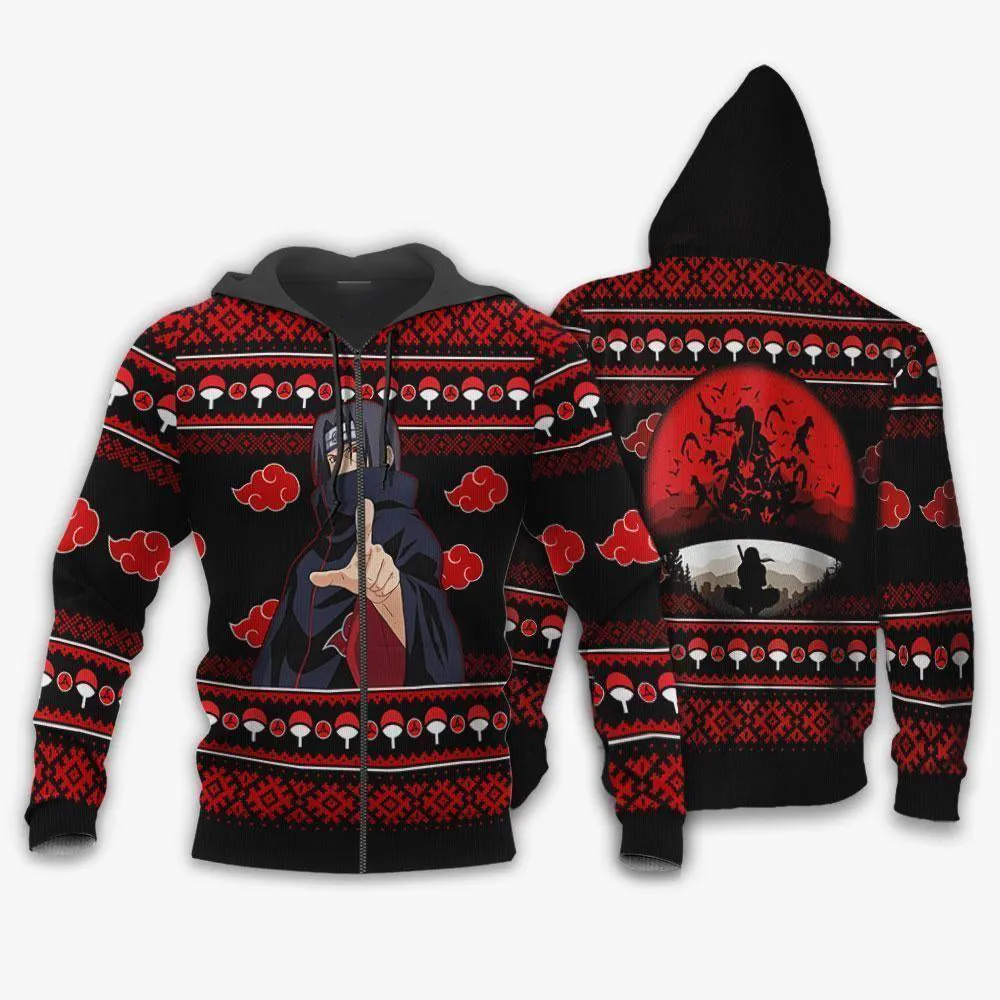 Giftngon - Itachi Ugly Chrismast Sweater Akatsuki Anime Xmas Gift For Kids