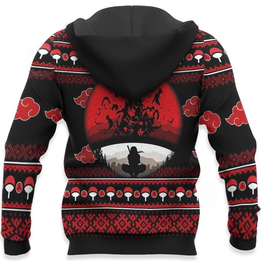 Giftngon - Itachi Ugly Chrismast Sweater Akatsuki Anime Xmas Gift For Kids