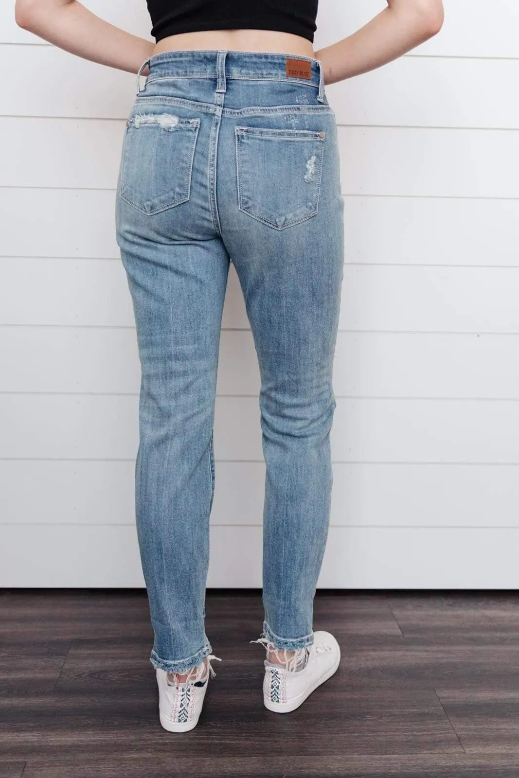 Hazel Blues® | The Traveler Button Fly Boyfriend Denim