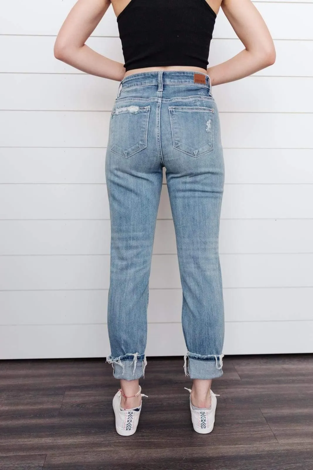Hazel Blues® | The Traveler Button Fly Boyfriend Denim