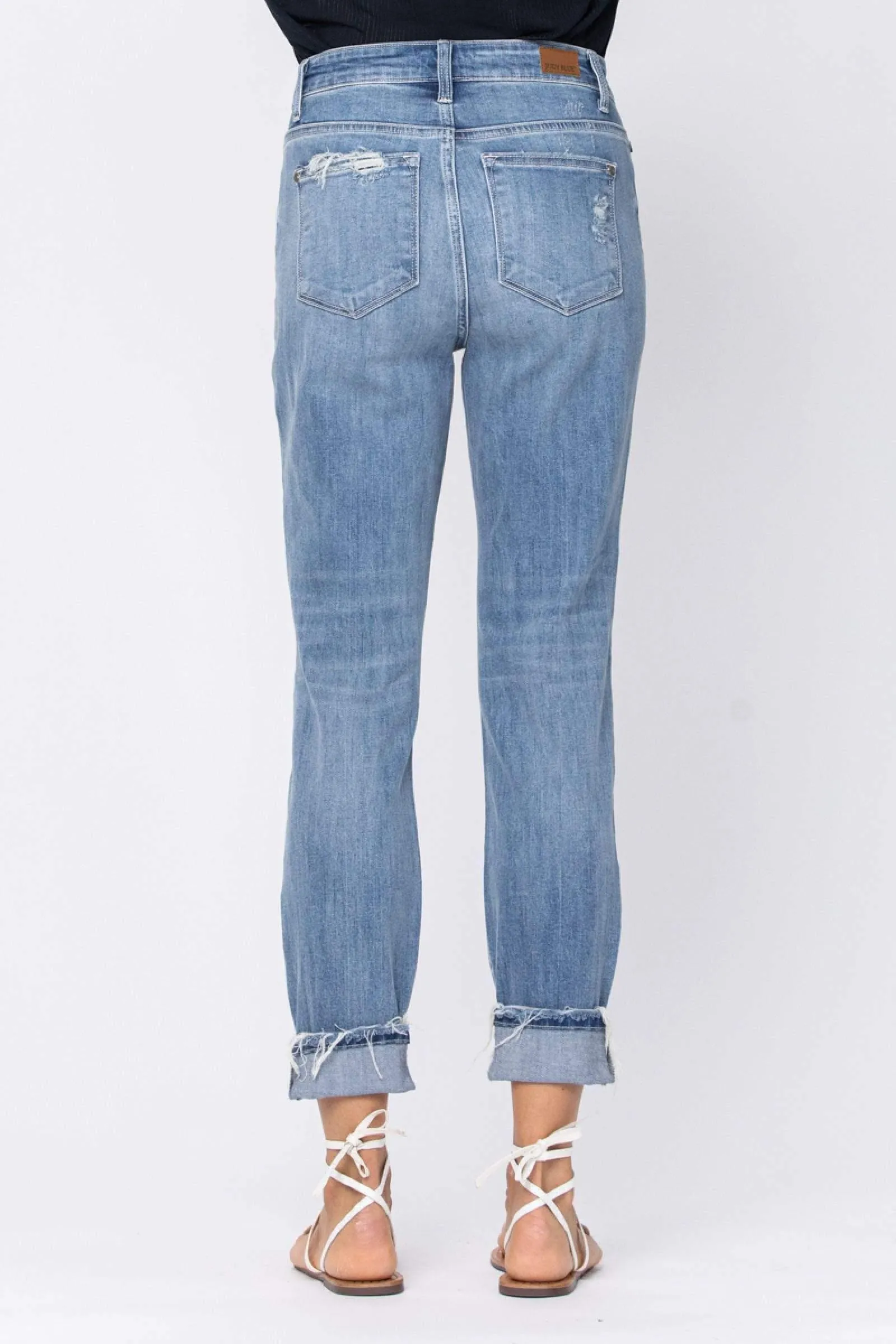 Hazel Blues® | The Traveler Button Fly Boyfriend Denim