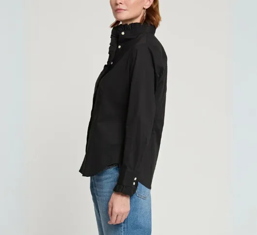 Hinson Wu - Athena Long Sleeve Shirt in Black