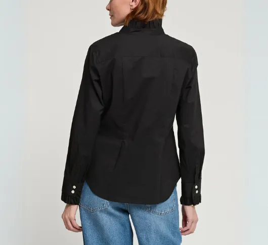 Hinson Wu - Athena Long Sleeve Shirt in Black