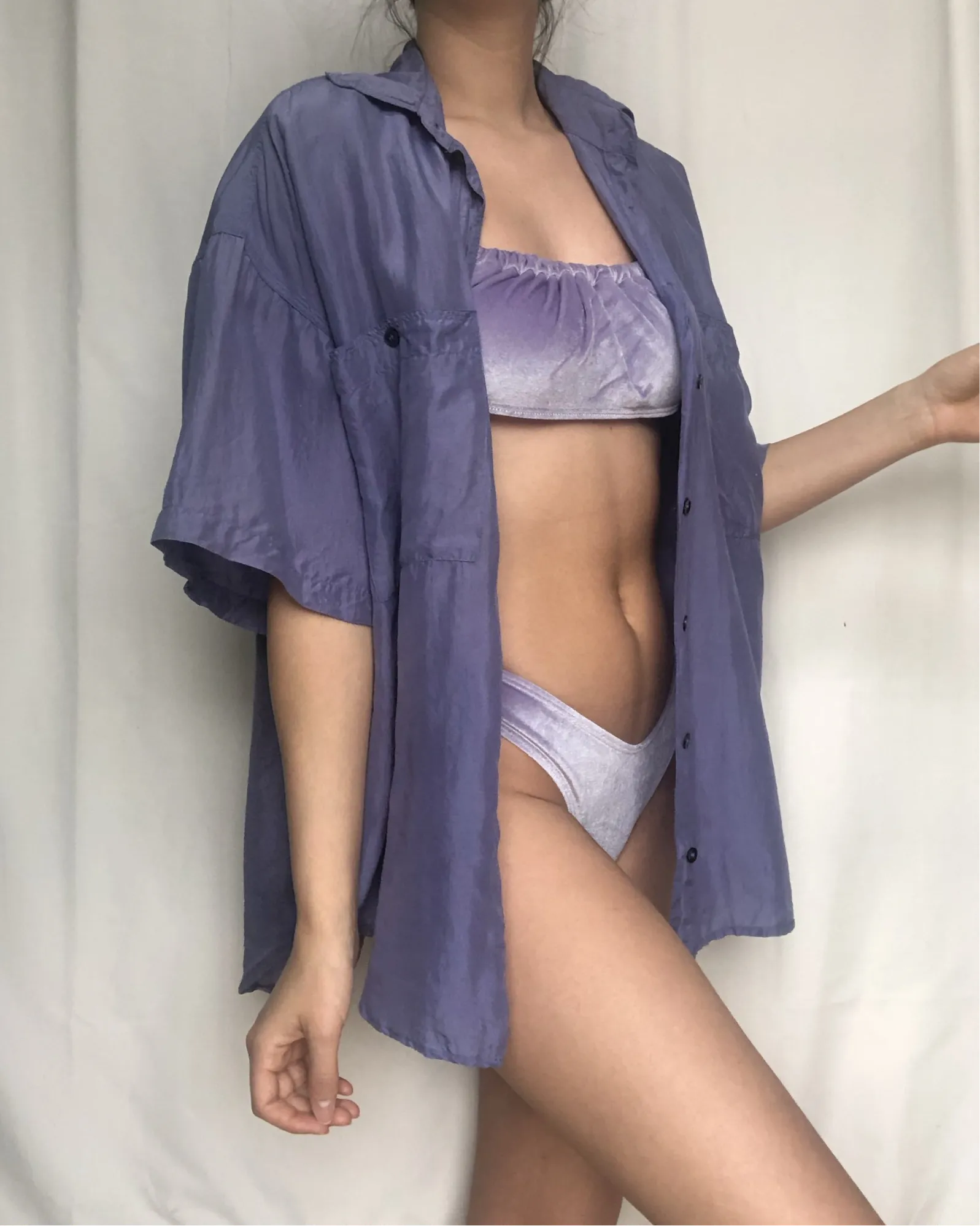 Lavender Silk Shirt