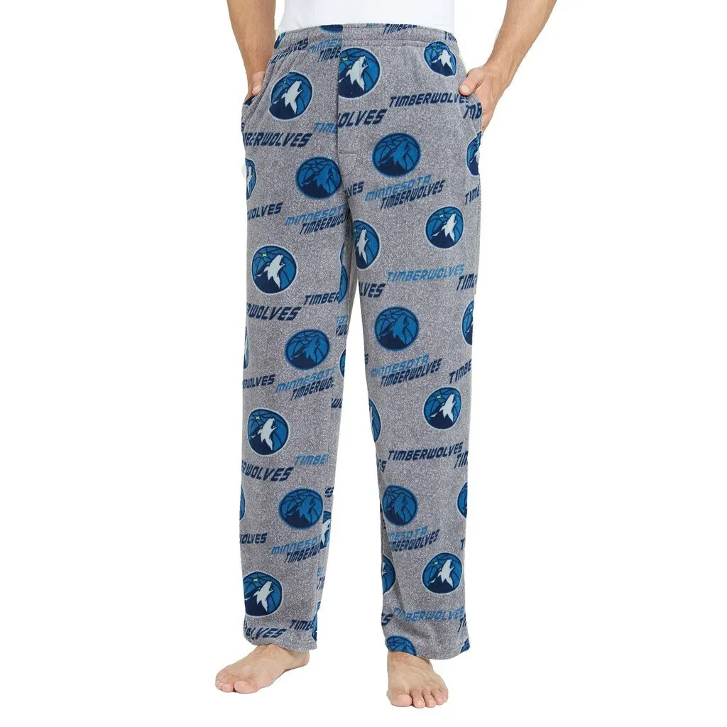Minnesota Timberwolves Microfleece Pajama Pants, Mens
