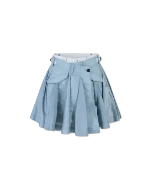 Mixed Denim Skort