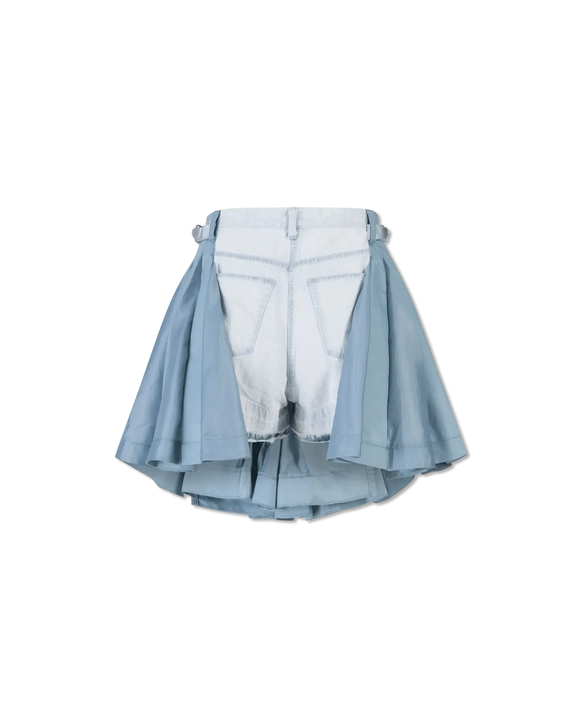 Mixed Denim Skort