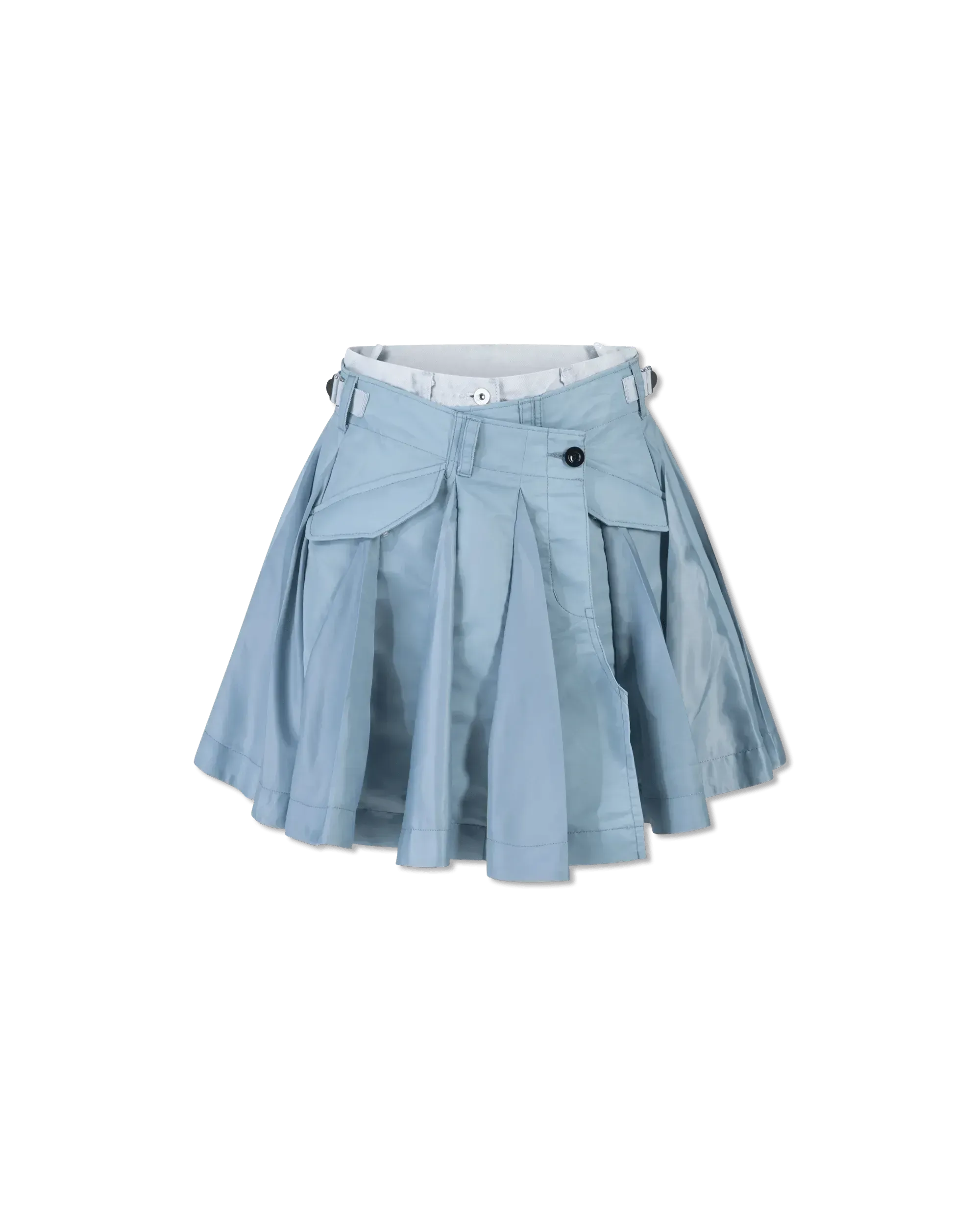 Mixed Denim Skort
