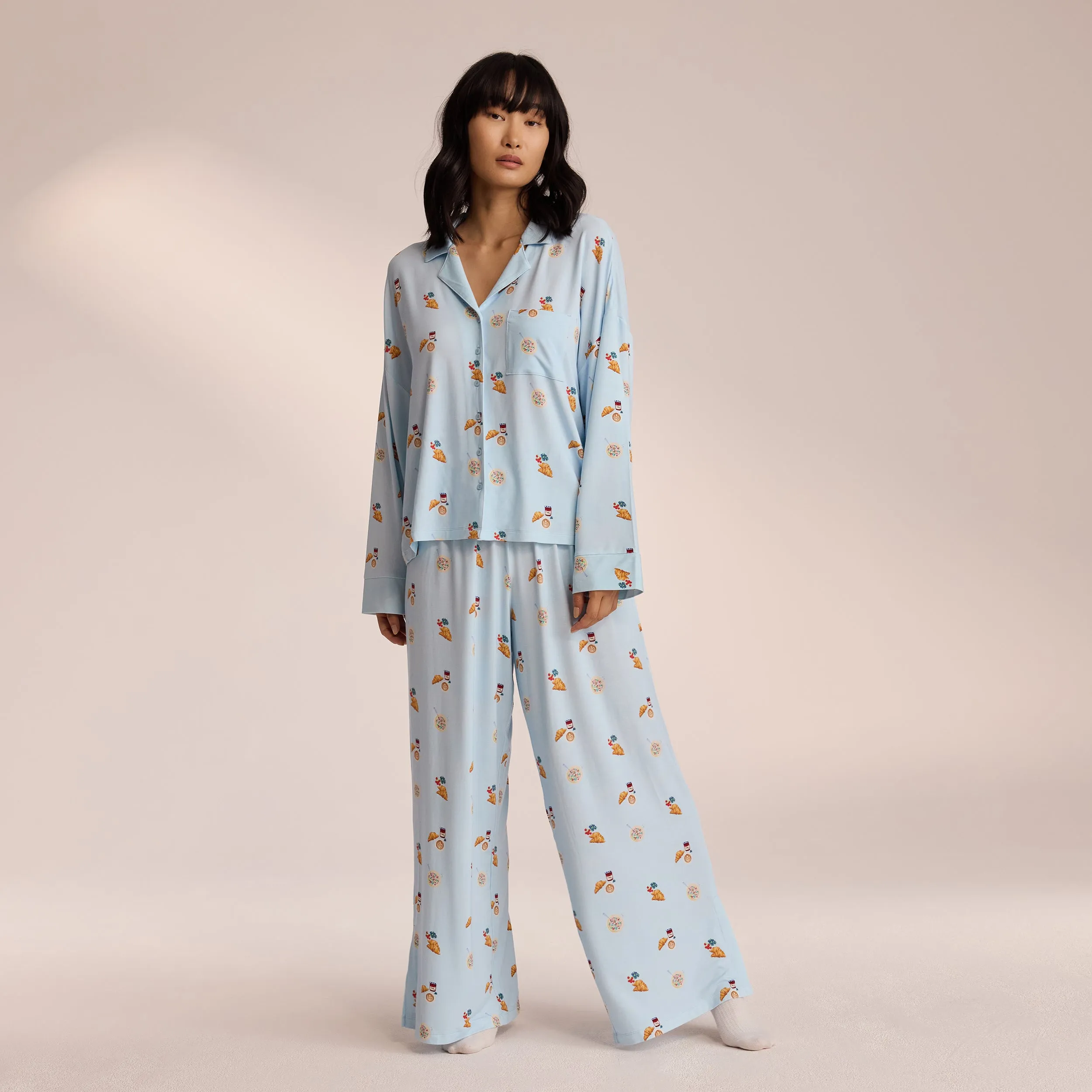 Modal Pajama Pants - Blue