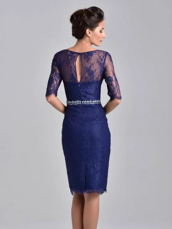 Nina Canacci M214 Short Lace Sheer Long Sleeve Formal Cocktail Dress Jacket
