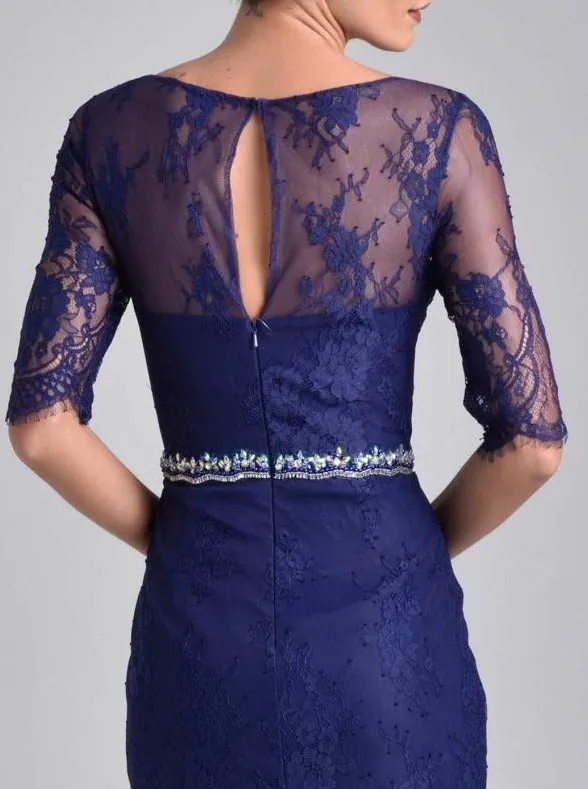 Nina Canacci M214 Short Lace Sheer Long Sleeve Formal Cocktail Dress Jacket