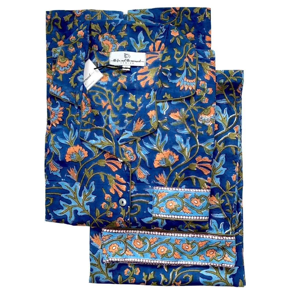 Pajama Set- Top, Pants, and Matching Bag