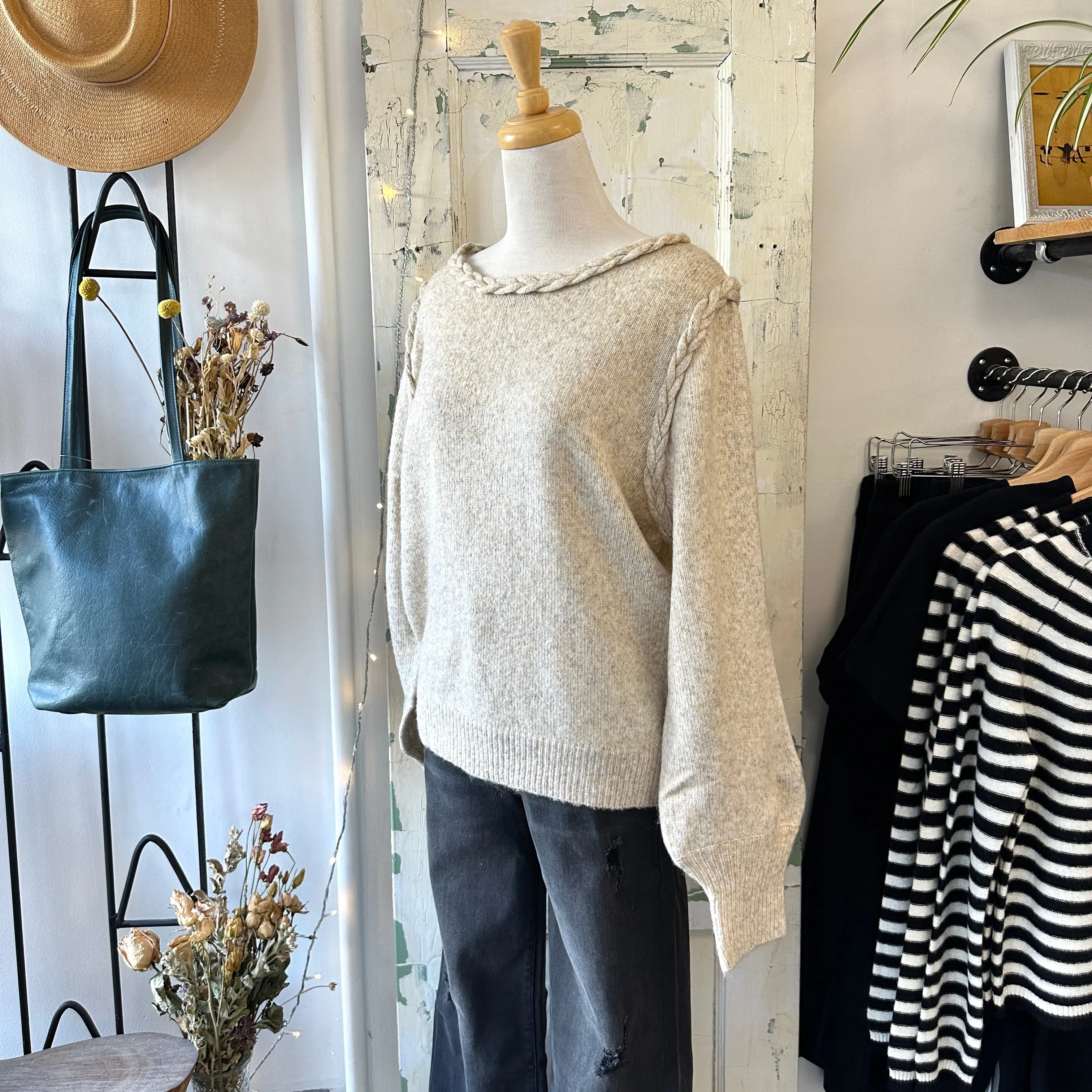 Pink Martini // Audrey Sweater Taupe