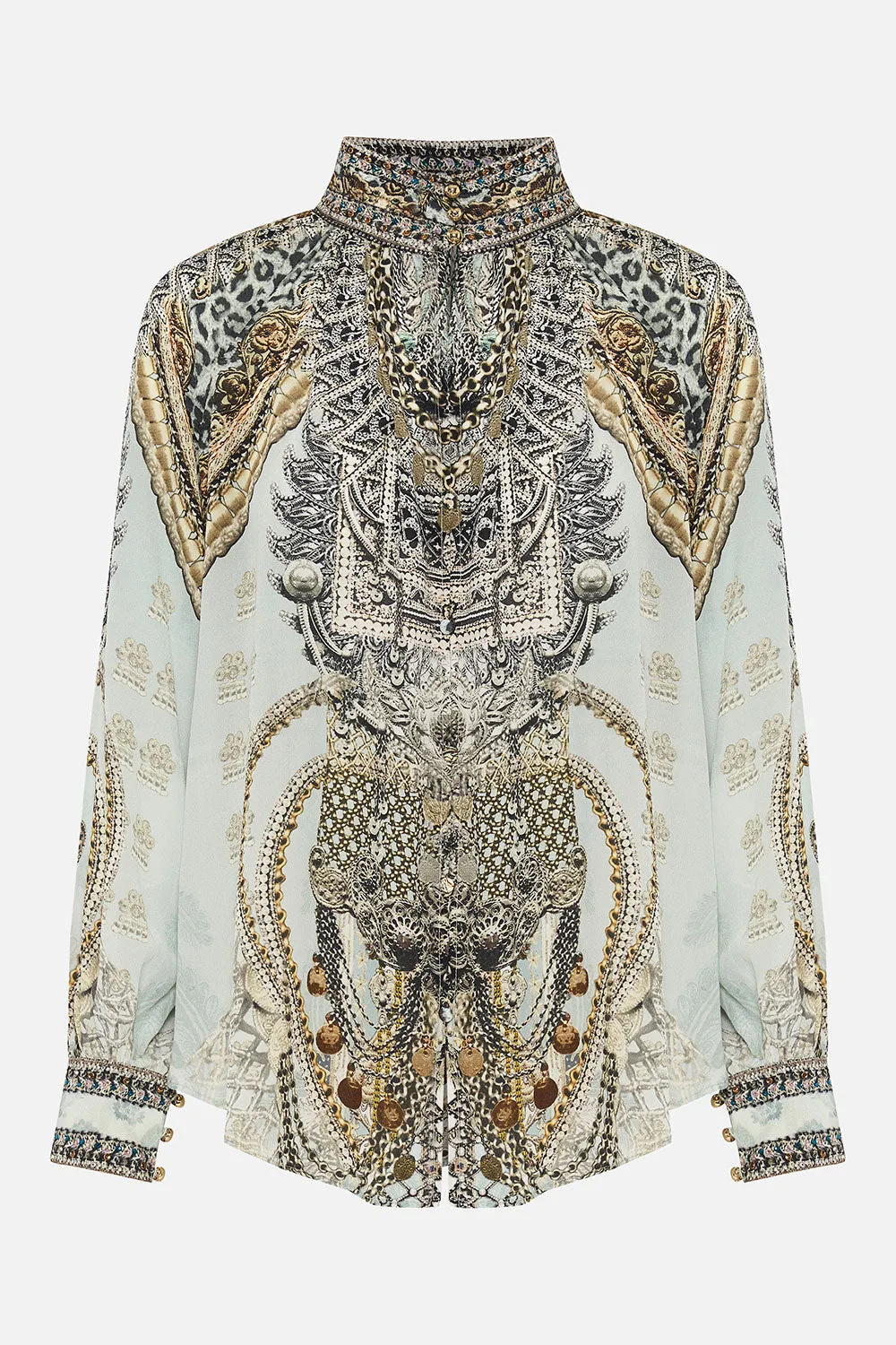 RAGLAN BUTTON UP SHIRT FREE ESPIRITU