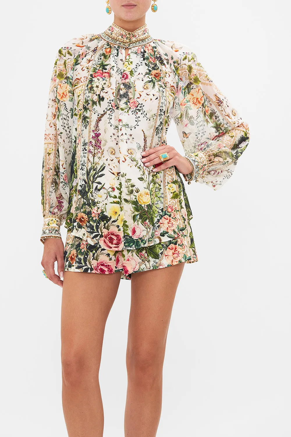 RAGLAN BUTTON UP SHIRT RENAISSANCE ROMANCE