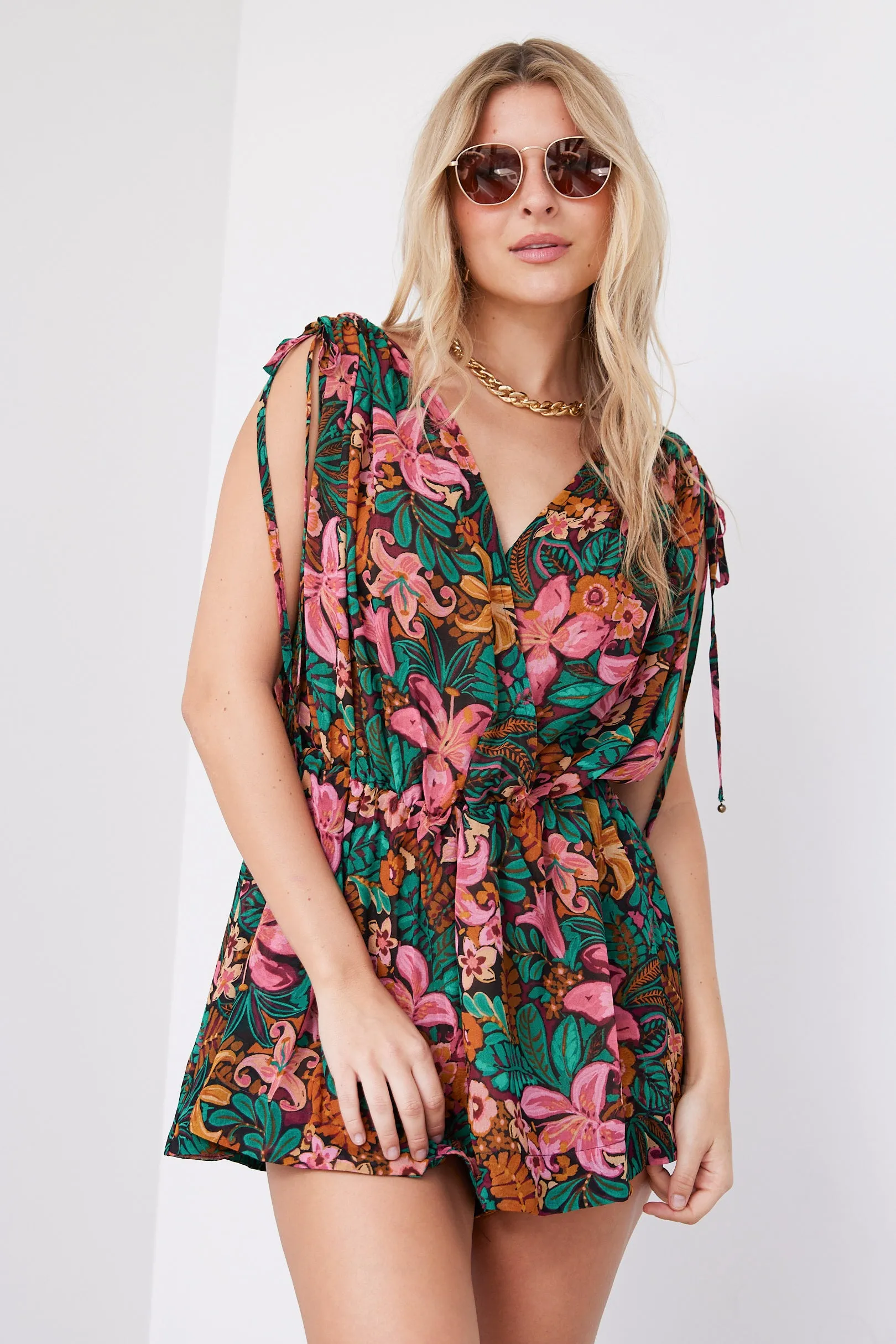 SALE - Sonia Floral Print Romper