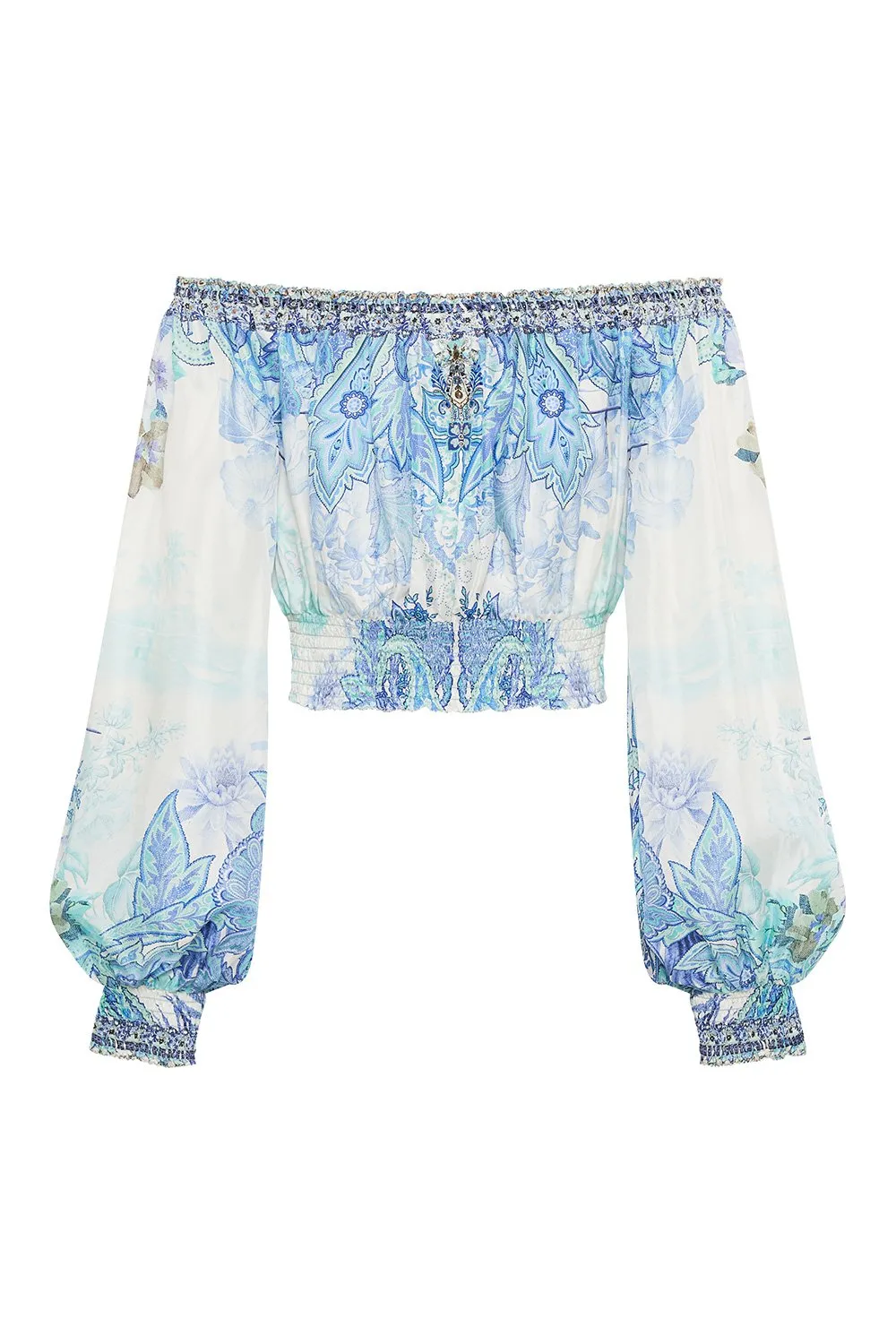 SHIRRED WAIST TOP CALI DREAMING