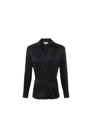 Sora Silk Wrap Blouse