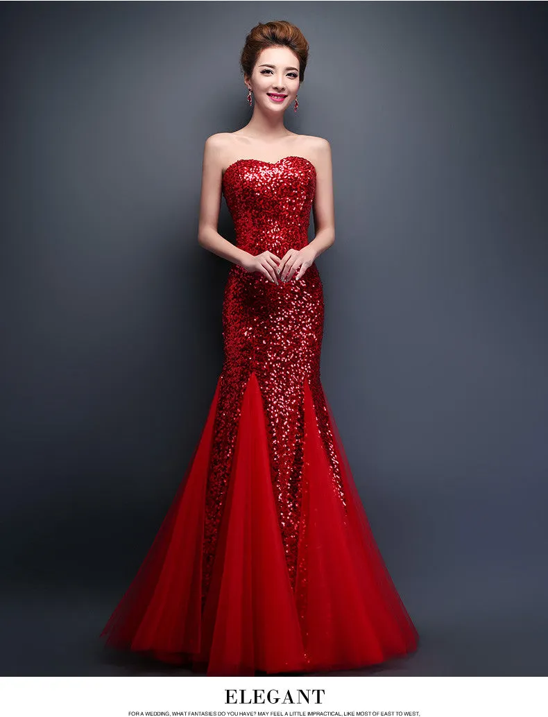 Sparkling sequined Lace up prom Dresses at Bling Brides Bouquet online Bridal Store