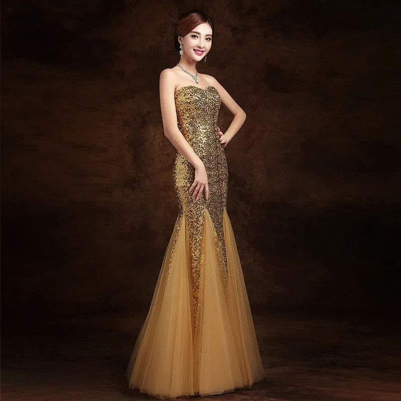 Sparkling sequined Lace up prom Dresses at Bling Brides Bouquet online Bridal Store