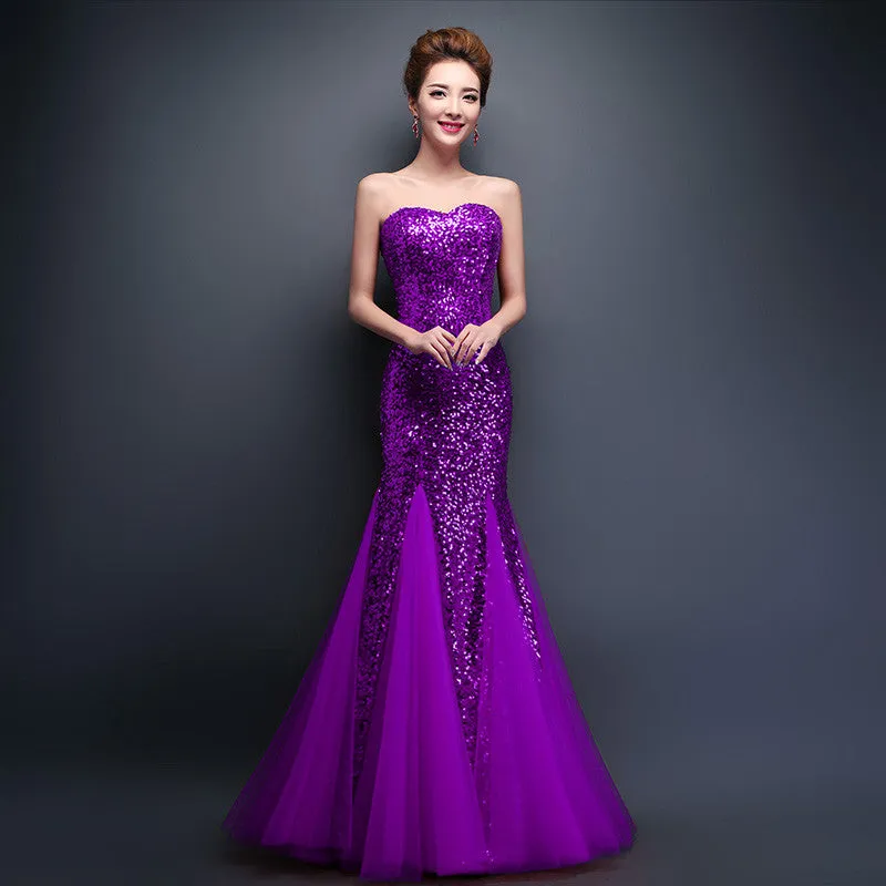 Sparkling sequined Lace up prom Dresses at Bling Brides Bouquet online Bridal Store