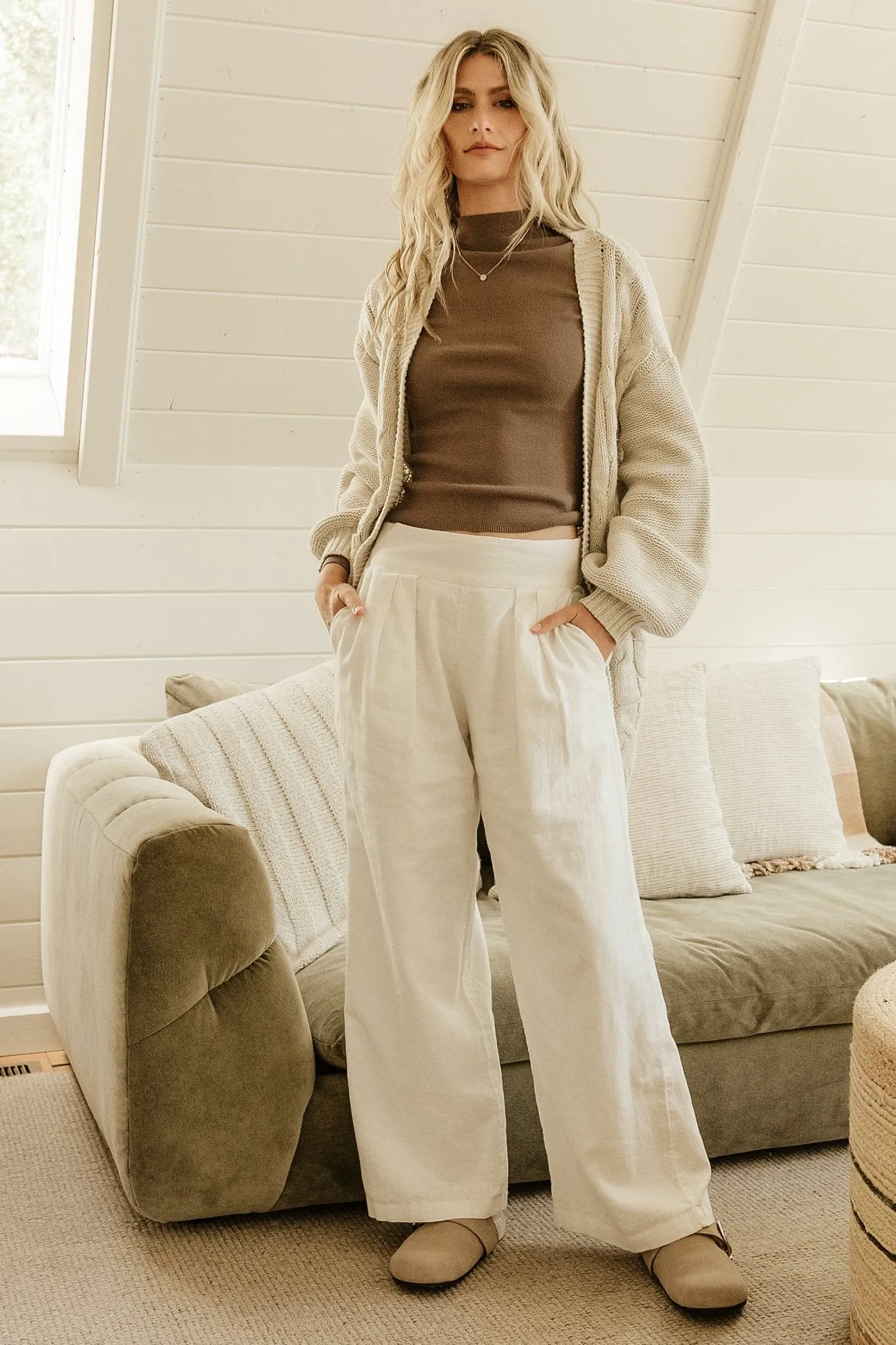 Spencer Chunky Knit Cardigan | Oatmeal
