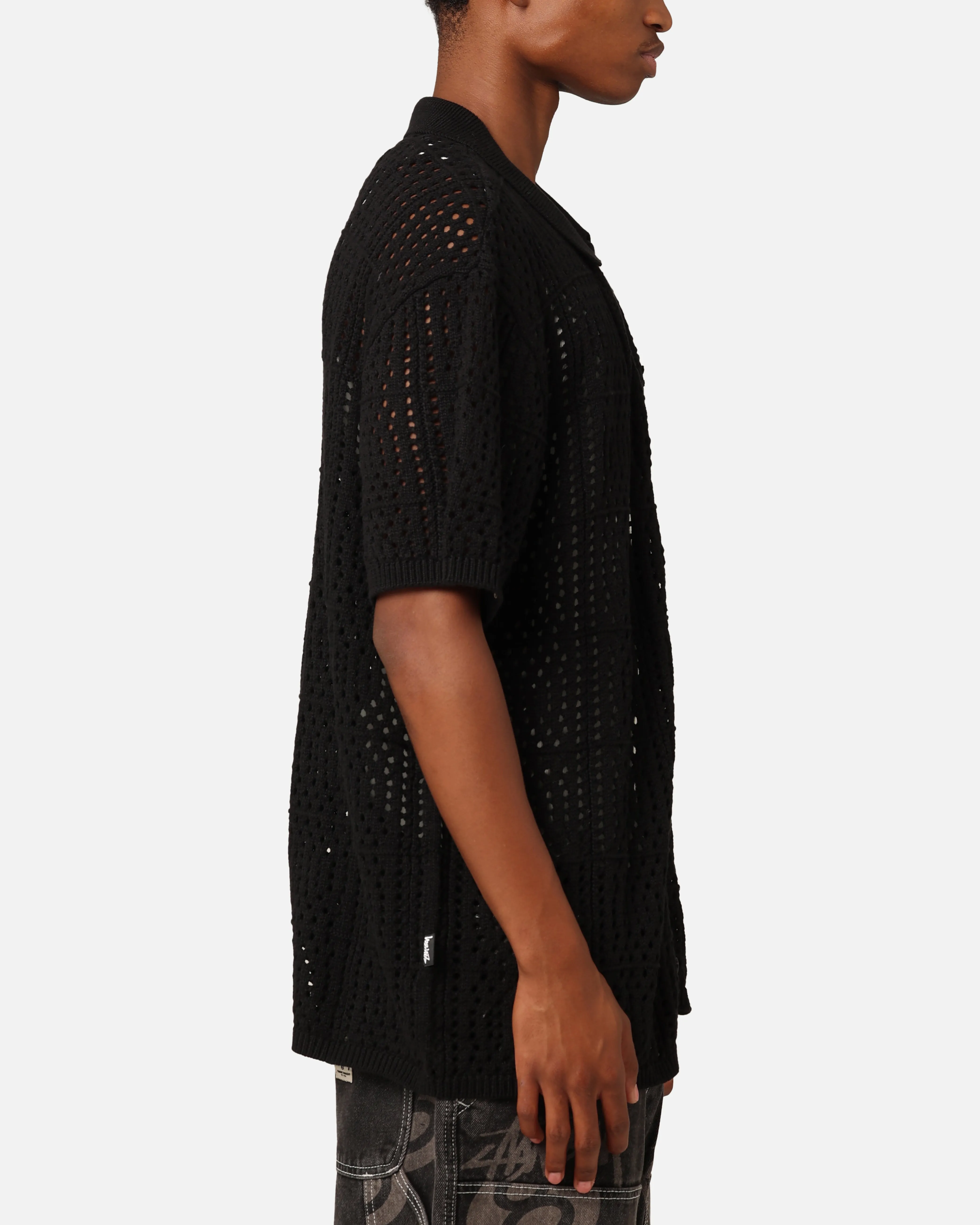 Stüssy Crochet Shirt Black