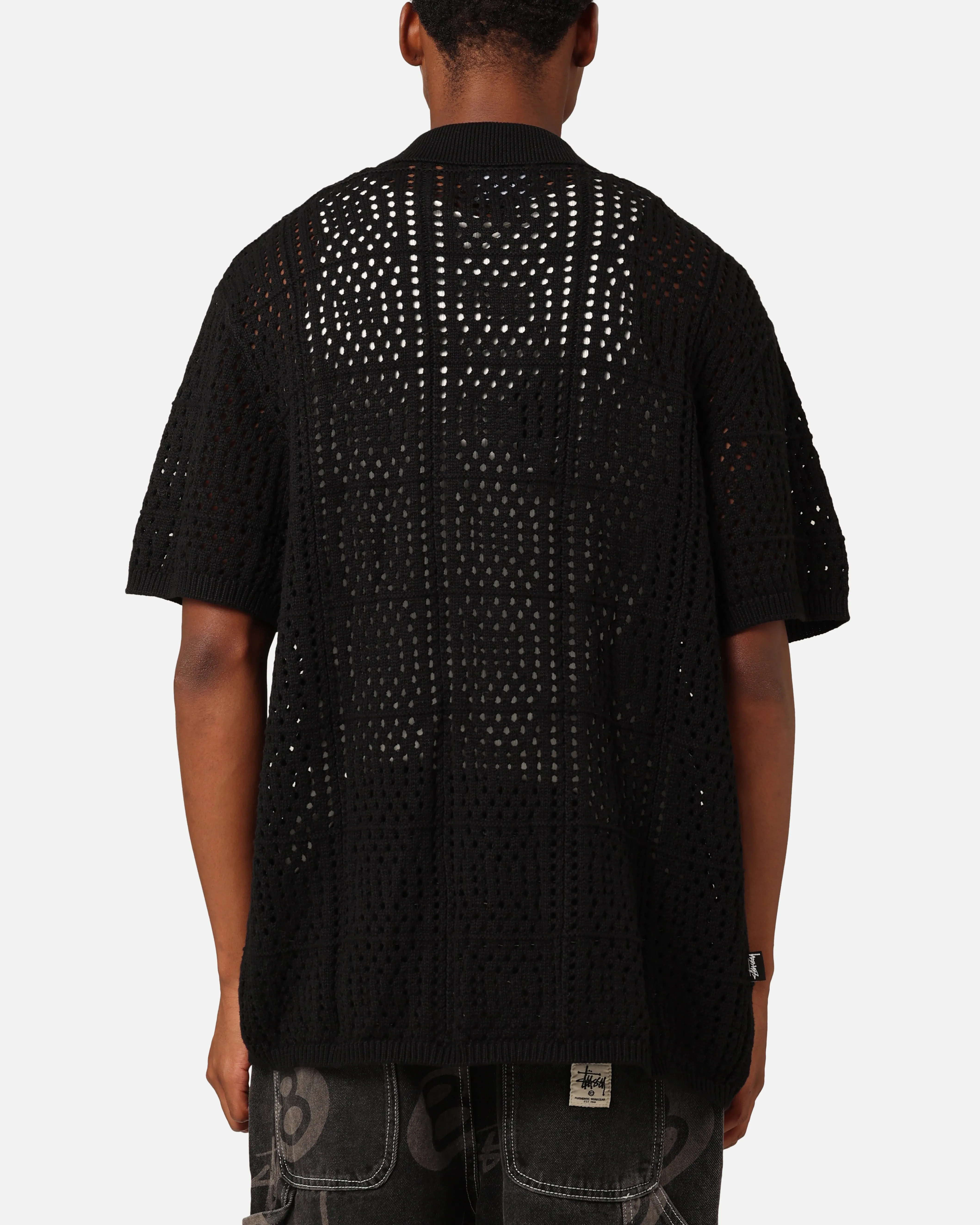 Stüssy Crochet Shirt Black