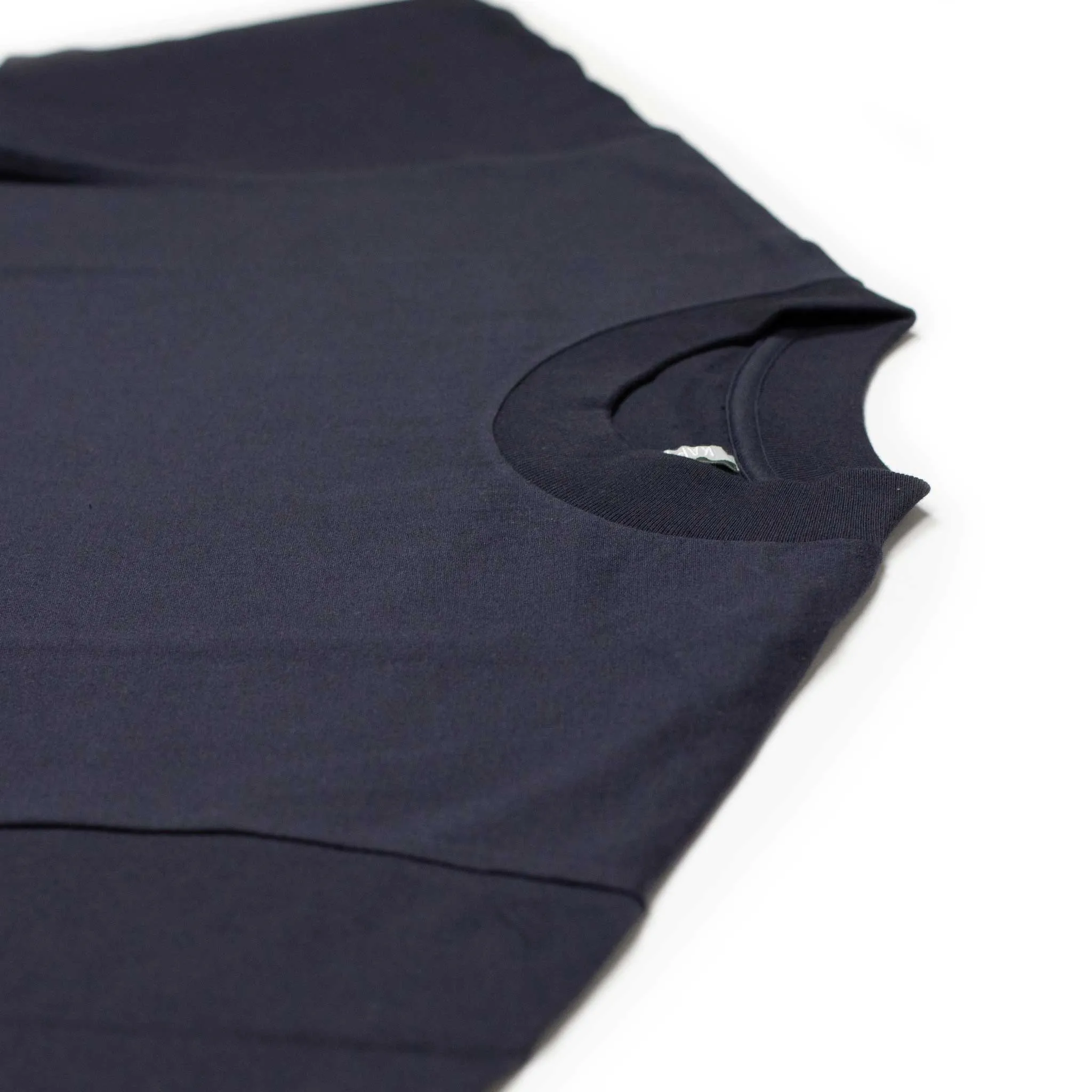 Suvin Supima tube tee in navy cotton
