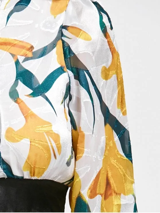 TastyHottie - Fashion High Waist Floral Print Flare Dress