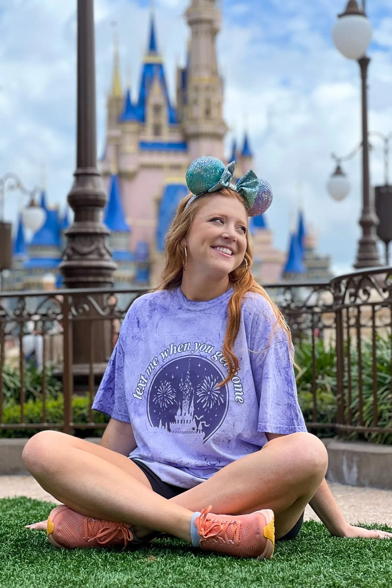 Text Me When You Get Home Castle Graphic Tee